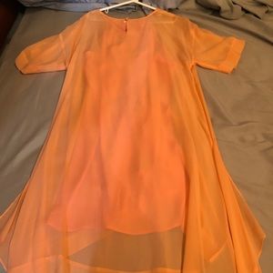 Small peach dress